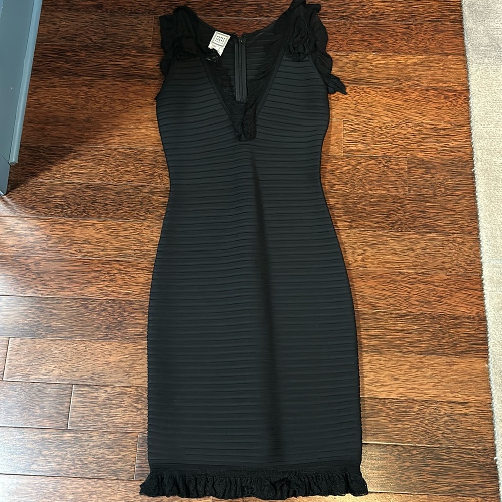 Herve Leger Paris black dress